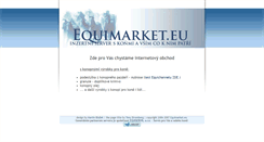 Desktop Screenshot of obchod.equimarket.eu